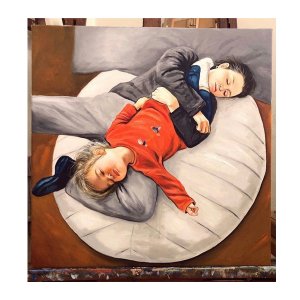 Hochwertige Ölmalerei auf Leinwand: Meistempfohlener Porträtmaler Portraitmalerei Vogelmann.