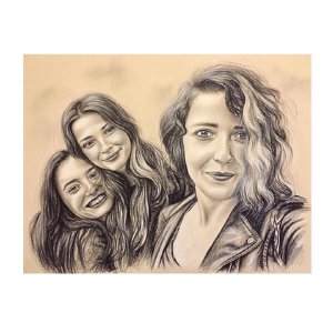 Bester Porträtzeichner in Deutschland - Realistische Bleistiftzeichnung von Portraitmalerei Vogelmann.